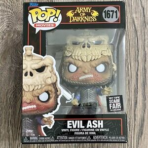 Funko Pop! EVIL ASH (Army Of Darkness ) 1671 2024 HT Scare Fair Excl.